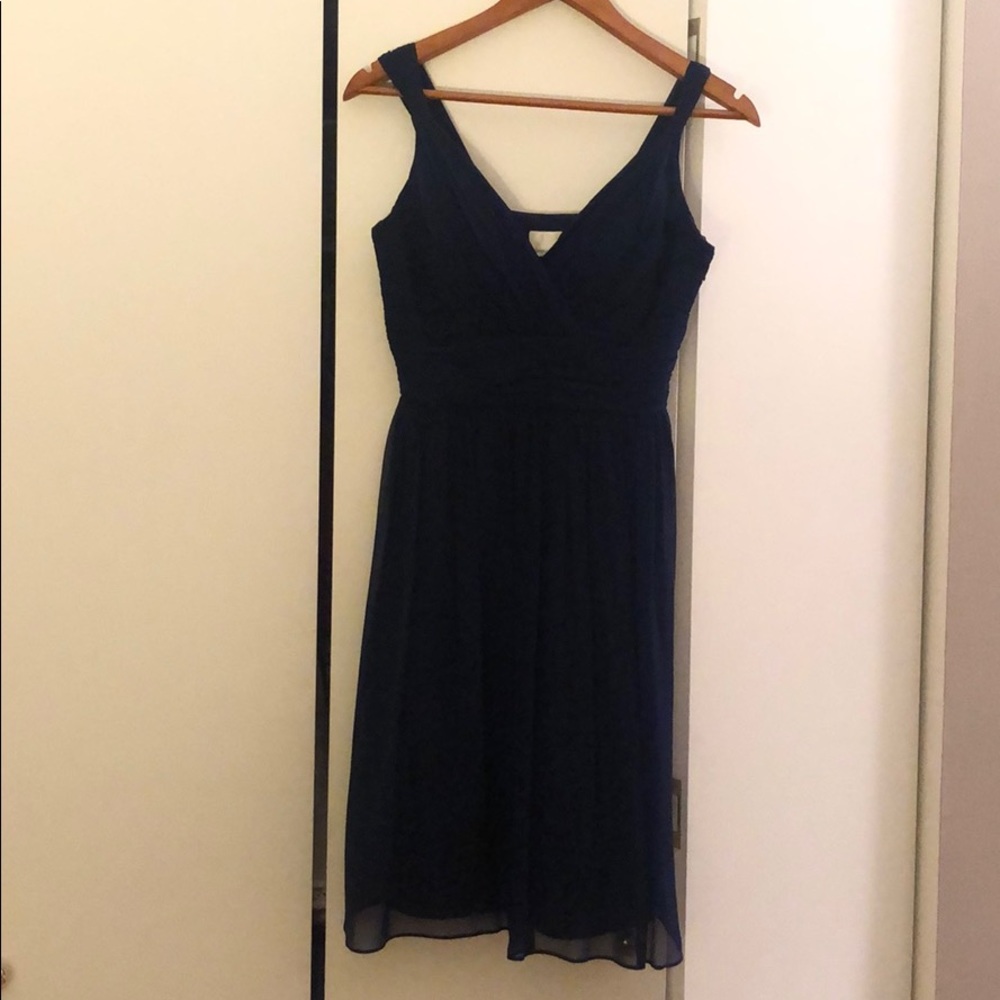 Donna Morgan Navy Blue Dress - Picture 2 of 3